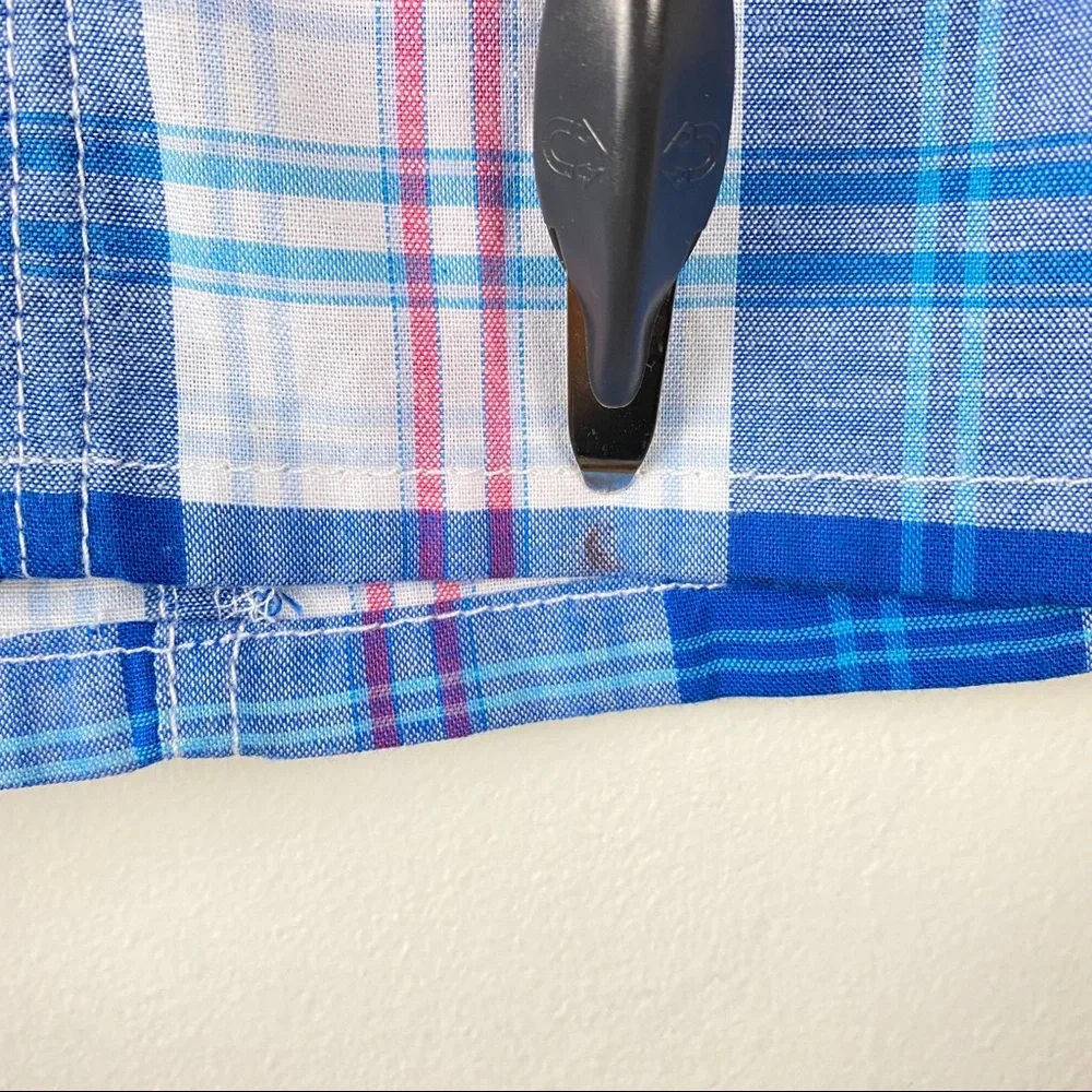 Coogi Plaid Y2K Mini Skirt Blue Size 5/6 New